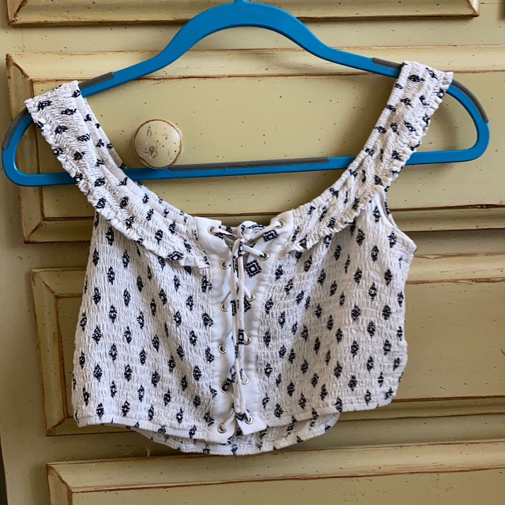 Sadie and Sage Off the Shoulder Crop